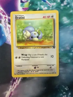 Dratini Team Rocket 53/82 Pokemon TCG Card Vintage WOTC - Image 3