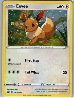 Eevee SWSH095 Holo SWSH: Sword & Shield Promo Cards - Pokemon Card - NM - Image 1