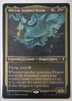 Mtg - Miirym, Sentinel Wyrm (Foil Etched) - (CLB) - Rare - #542 - NM - Image 1