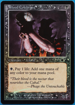 Blood Celebrant FOIL Legions PLD Black Common MAGIC CARD (ID# 501098) ABUGames - Image 1