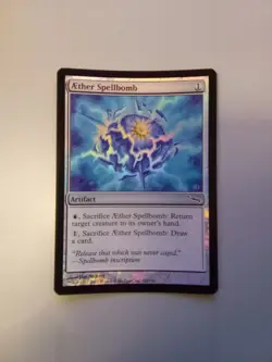 FOIL English Mirrodin Aether Spellbomb Magic the Gathering MtG *NO RESERVE* - Image 1