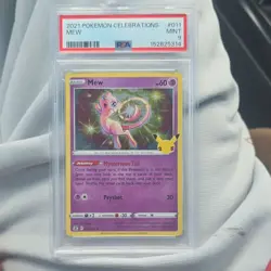 The Pokemon Company Mew 011/025 Celebrations Full Art Holo PSA 9 EN - Image 1