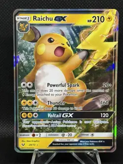 Raichu GX #29/73 Shining Legends Pokemon (1A) - Image 1