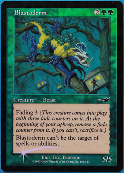 Blastoderm FOIL Nemesis PLD Green Common MAGIC MTG CARD (ID# 501095) ABUGames - Image 1