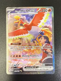 Ethan's Ho-Oh EX 230/182 Destined Rivals SIR Pokemon Card Ethans Ho-oh - Image 1