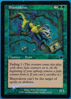 Blastoderm FOIL Nemesis PLD Green Common MAGIC MTG CARD (ID# 501094) ABUGames - Image 1