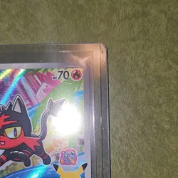 Pokemon Litten 044 Me Mega Evolution Promo Full Art Holo Basic 70 HP Fire Fang - Image 3