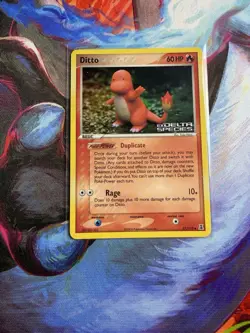 Pokemon Ditto (Charmander) 37/113 EX Delta Species Reverse Holo Uncommon 60 HP - Image 1