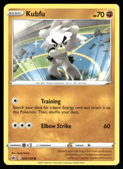 Kubfu 093/198 Common Chilling Reign Pokemon Near Mint - Image 1