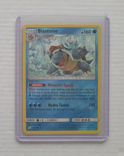 Pokemon TCG Sun & Moon Team Up - Blastoise 25/181 Reverse Holo Rare (2019) LP/MP - Image 3