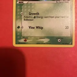 2006 Pokemon EX Crystal Guardians Bulbasaur Reverse Holo #46/100 LP - Image 3