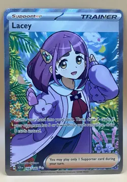 Lacey 166/142 – Stellar Crown (Ultra Rare Full Art) - NM - 2024 Pokemon TCG - Image 1