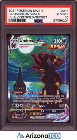 Pokemon 2021 Umbreon VMAX 215/203 Alt Art Evolving Skies GEM MINT PSA 10 - Image 1