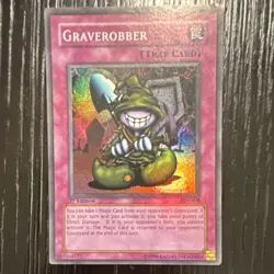 Konami Yu-Gi-Oh! TCG Graverobber Pharaoh's Servant 1st Edition Holo Trap PSV-008 - Image 1