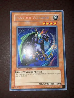 Yu-Gi-Oh! Panther Warrior -CT2-EN006- Secret Rare - Limited Edition Damaged! - Image 2