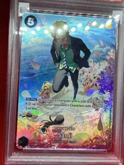 2025 ONE PIECE OP10-ROYAL BLOOD SPECIAL ALTERNATE ART 003 SANJI PSA 10 - Image 2