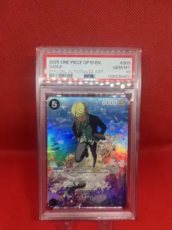 2025 ONE PIECE OP10-ROYAL BLOOD SPECIAL ALTERNATE ART 003 SANJI PSA 10 - Image 4