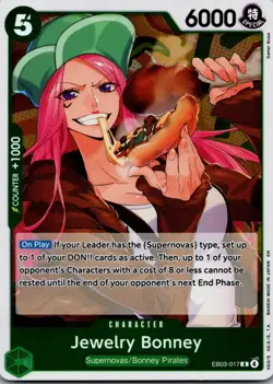 Jewelry Bonney R Extra Booster: One Piece Heroines Edition EB03-017 NM - Image 1