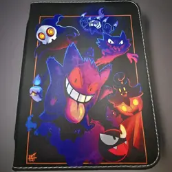 Pokemon Trading Card Binder Holder 50 Page 400 Pockets Gengar Ghost Pokemon - Image 1