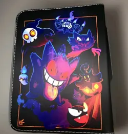 Pokemon Trading Card Binder Holder 50 Page 400 Pockets Gengar Ghost Pokemon - Image 3
