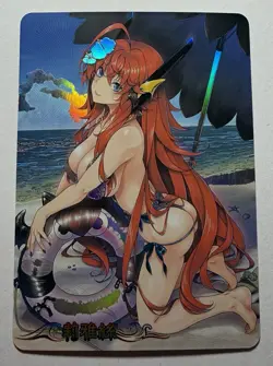 SEXY HEROINE WAIFU Rias Gremory HIGH SCHOOL DXD ACG PREMIUM HOLOFOIL CARD NM - Image 1