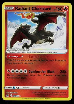 Pokemon Card - Radiant Charizard Crown Zenith 020/159 Radiant Rare 2023 - Image 1