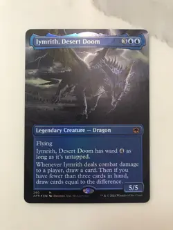 Iymrith Desert Doom Foil Extended Borderless MTG Magic Card NM Mint Realm AFR - Image 1