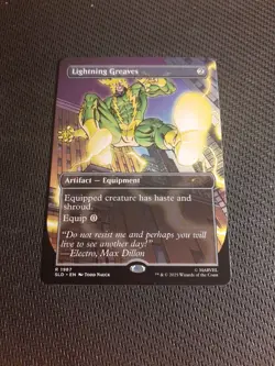 Lightning Greaves Marvel Secret Lair NM MTG - Image 1