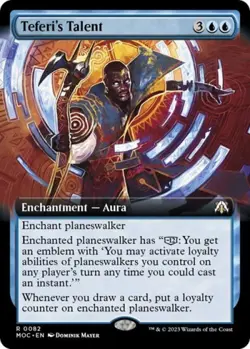 Teferi's Talent (Extended Art) -Foil Light Play MTG - Image 1