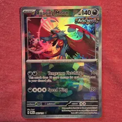 Pokemon Prismatic Evolutions: Roaring Moon 065/131 Reverse Holo Poke Ball - NM - Image 1