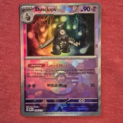 Pokemon Prismatic Evolutions: Dusclops 036/131 Reverse Holo Poke Ball - NM - Image 1