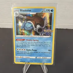 Pokemon TCG Blastoise 17/78 Pokemon GO Holo Rare Near Mint/Mint - Image 1