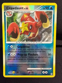 Pokemon Legends Awakened Crawdaunt Reverse Holo (22/146) MP - Image 1