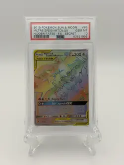 Pokemon Moltres & Zapdos & Articuno GX Full Art Secret Rare #69/68 – PSA 10 - Image 1