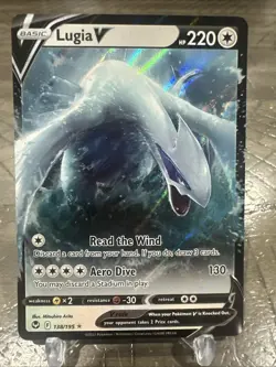 Lugia V 138/195 Silver Tempest Sword & Shield Pokemon 2022 - Image 1