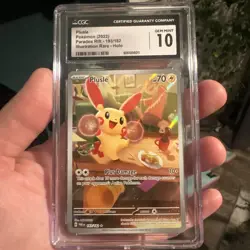 2023 POKEMON PAR EN-PARADOX RIFT ILLUSTRATION RARE #193 PLUSLE CGC 10 - Image 1