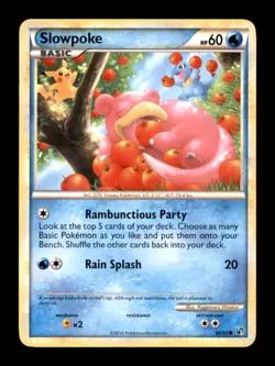 SLOWPOKE 66/90 C HGSS UNDAUNTED POKEMON NM/M - Image 1