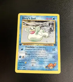 Pokemon Misty's Seel 91/132 1st Edition Gym Challenge Variant 2000 Mint - Image 1