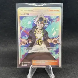 Pokemon Guzma Trainer Full Art Burning Shadows 143/147 - Image 1