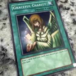 DB2-EN095 Graceful Charity Rare Unlimited Edition HP/MP! YuGiOh TCG - Image 3