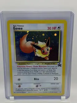 Pokemon Eevee Wotc Promo Holo 11/53 Basic 30 HP Bite 20 Vintage Card - Image 1