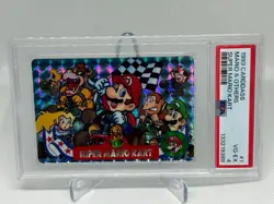 1993 CARDDASS MARIO & OTHERS SUPER MARIO KART CARD #1 PSA 4 - Image 1