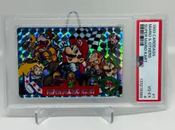 1993 CARDDASS MARIO & OTHERS SUPER MARIO KART CARD #1 PSA 4 - Image 2