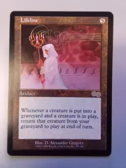 English Lifeline Urza's Saga Magic the Gathering MtG *NO RESERVE* - Image 1