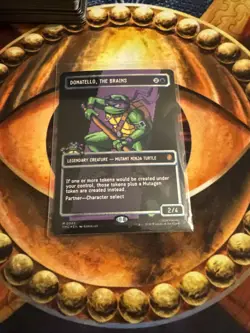 Donatello The Brains (0085) Surge Foil Pixel Art TMC TMNT MTG NM - Image 1