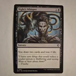 NM Night's Whisper, MTG, Lorwyn Eclipsed, Magic the Gathering, 81 - Image 1