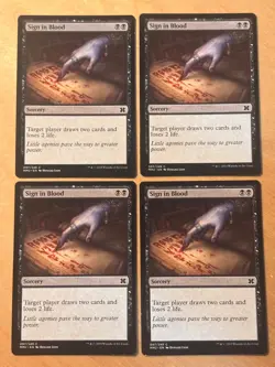 Magic the Gathering MTG 1x Sign in Blood Modern Masters 2015 NM - Image 1