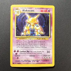 Pokemon Alakazam Base Set Holo Rare English 1/102 1999 Unlimited - Image 1