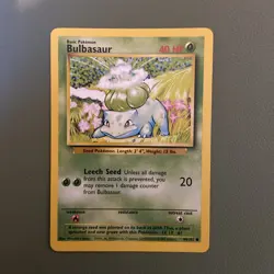 Pokemon TCG Bulbasaur Base Set 44/102 Regular NEAR MINT NM - Image 1