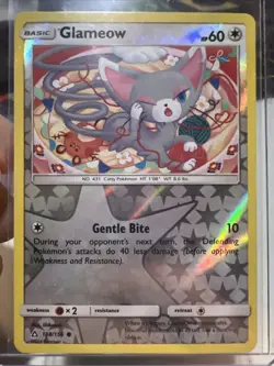 Pokemon TCG: Glameow 108/156 SM Ultra Prism NM Reverse Holo Common 📈📈 - Image 1